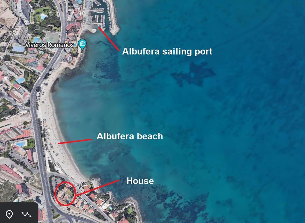 Great Villa, Sea Views, 20 Secs Walk To The Beach, Bbq, 9 People, 5 Mins Car From Alicante City Center, Sailing Club 3 Mins Walk Екстериор снимка